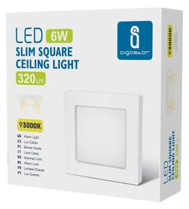 Aigostar - LED таванен плафон за повърхностен монтаж LED/6W/230V 3000K 12,2x12,2 см бял