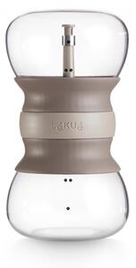 Светлокафяв стъклен чайник с цедка 500 ml – Lékué