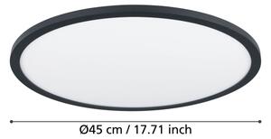 Eglo 900761-LED Димируем плафон SARSINA-Z 33,5W/230V Ø 45 cm черен