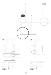 Redo 01-1734 - LED Димируем пендел GIOTTO LED/46W/230V бял