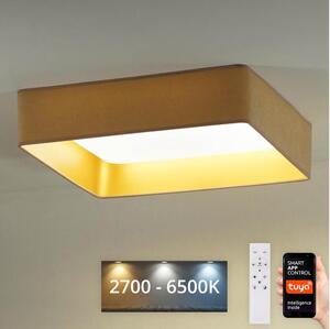 Brilagi-LED Димируема лампа VELVET SQUARE LED/36W/230V Wi-Fi Tuya + д.у. бежов