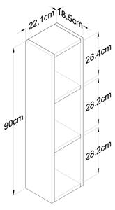Етажерка RANI 22,1x90 см кафяв