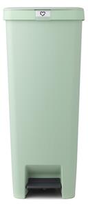 Кош за боклук с педал Brabantia StepUp 1005558, 40 л, Екологични материали, Голям отвор, Светлозелен