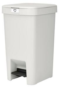 Кош за боклук с педал Brabantia StepUp 1008480, 16 л, Екологични материали, Голям отвор, Светлосив