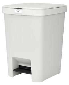 Кош за боклук с педал Brabantia StepUp 1008483, 25 л, Екологични материали, Голям отвор, Светлосив