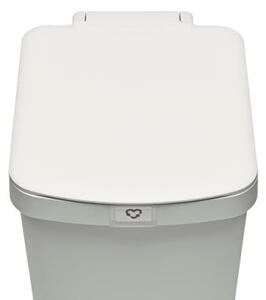 Кош за боклук с педал Brabantia StepUp 1008483, 25 л, Екологични материали, Голям отвор, Светлосив