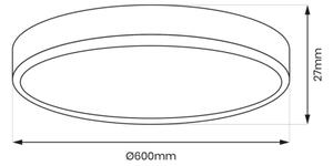 LED Плафониера MAQ LED/50W/230V 3000/4000/6500K IP40 черен