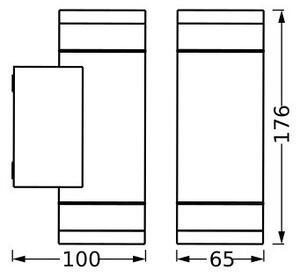 Ledvance - Екстериорен аплик IVE 2xGU10/35W/230V IP65