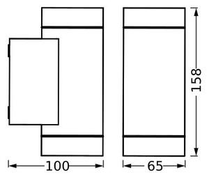 Ledvance - Екстериорен аплик ITYS 2xGU10/35W/230V IP65