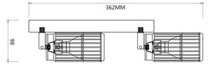 Спот VERTICAL 2xGU10/8W/230V бял