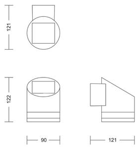 Philips - LED Соларен аплик FYCE LED/1,5W/3,7V IP44