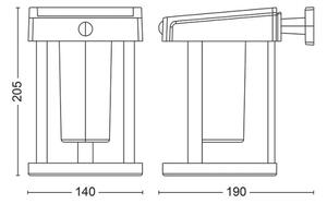 Philips - LED Соларен аплик със сензор CAMILL LED/1,4W/3,7V IP44