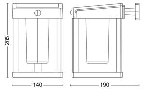 Philips - LED Соларен аплик със сензор CAMILL LED/1,4W/3,7V IP44