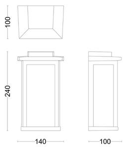 Philips - Екстериорен аплик MIRTH 1xE27/25W/230V IP44