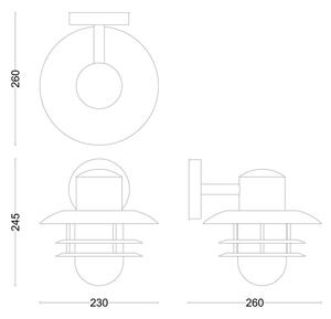 Philips - Екстериорен аплик INYMA 1xE27/25W/230V IP44