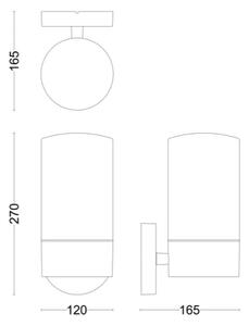 Philips - Екстериорен аплик FLAREON 1xE27/25W/230V IP44