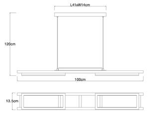 Globo 67266H - LED Пендел ILLA LED/30W/230V