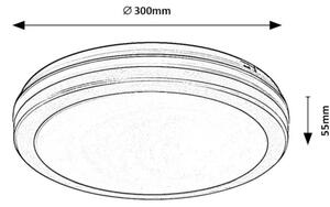 Rabalux 77035 - LED Плафон за баня INDRE LED/28W/230V IP54 черен