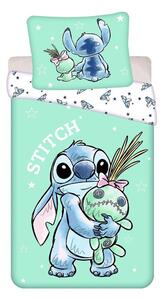 Единично памучно детско спално бельо в цвят мента 140x200 cm Lilo & Stitch "Buddies" – Jerry Fabrics