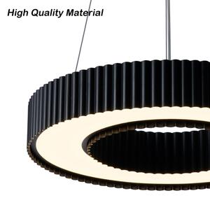 Brilagi - Димируем LED полилей LUMIX LED/48W/230V 3000-6000K, черен, Ø 50 см + дистанционно управление