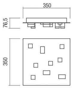 Redo 01-2014 - LED Плафониера PIXEL LED/27W/230V 3000K бял