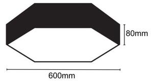 LED Плафониера LED/40W/230V 4000K Ø 60 см