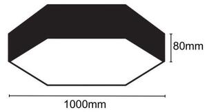 LED Плафониера LED/100W/230V 4000K Ø 100 см