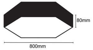 LED Плафониера LED/70W/230V 4000K Ø 80 см