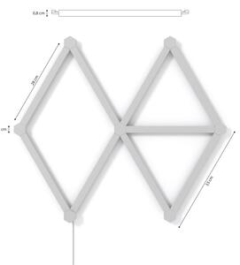 Nanoleaf NL59-K-0002LW-9PK-EU-К-кт 9x LED RGBW Димируем релса LINES 1200-6000K Wi-Fi