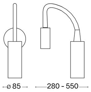 Ideal Lux - LED Гъвкава малка лампа FOCUS LED/3,5W/230V бял