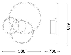 Ideal Lux - LED Плафониера FRAME LED/41W/230V