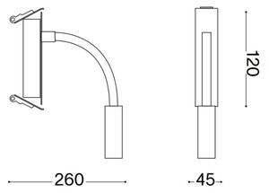 Ideal Lux - LED Гъвкава малка лампа IO LED/3W/230V черен