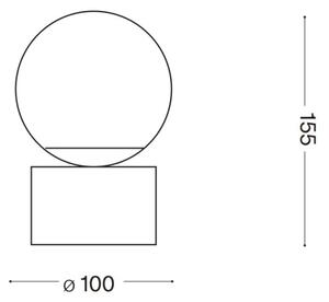 Ideal Lux - LED Настолна лампа PERLAGE 1xG9/3W/230V златист/бял