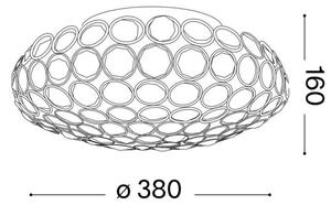 Ideal Lux - LED Кристална плафониера KING 5xG9/3W/230V Ø 38 см златист