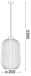 Ideal Lux - Пендел MINT 1xE27/60W/230V Ø 20 см зелен