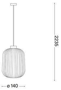 Ideal Lux - Пендел MINT 1xE27/60W/230V Ø 14 см зелен