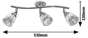 Rabalux 5017 - Спот MARTHA 3xE14/40W/230V