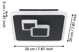Eglo 30658 - LED Плафон CADEGAL LED/7,8W/230V черна
