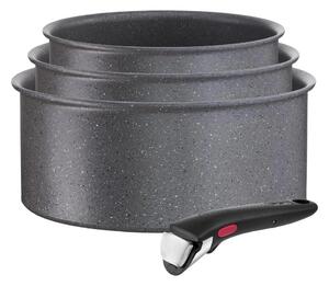 Tefal - Комплект готварски съдове 4 бр. INGENIO BLACK STONE