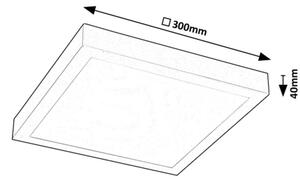 Rabalux 71076 - LED Панел за повърхностен монтаж DAMEK LED/18W/230V 4000K 30x30 см