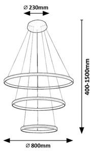 Rabalux 72260 - LED Пендел GRETE LED/100W/230V 3000K