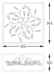 Zuma Line C0578-04A-B5V7 - Плафон SPRING 4xG9/33W/230V златист