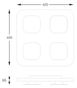 Zuma Line A0563-04H-S8TH- LED аплик CONSTELLA 4xLED/3W/230V златист