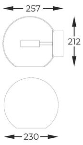 Zuma Line W0428-01D-F4AC - LED аплик ENCELADUS LED/5W/230V сребрист