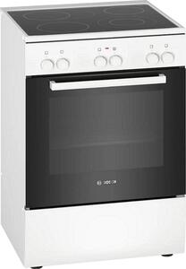 Готварска печка Bosch HKA090220, 66л. обем, 4 нагревателни зони, 7 начина на нагряване, 3D HotAir, бяла
