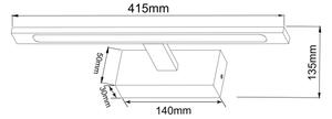 Zuma Line W89443-12W-GD - LED Лампа за огледало ALTER LED/12W/230V IP44 златист