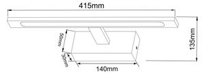 Zuma Line W89443-12W-CH - LED огледално осветление ALTER LED/12W/230V IP44 хром
