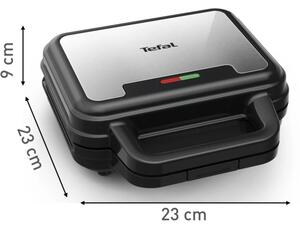 Tefal - Уред за приготвяне на сандвичи ULTRA COMPACT 3в1 700W/230V черен/хром