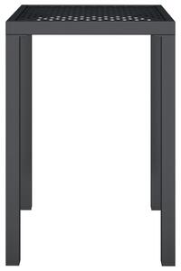 VidaXL Градинска маса антрацит 50x50x72 cм стомана