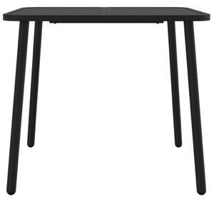 VidaXL Градинска маса антрацит 80x80x71 cм стомана